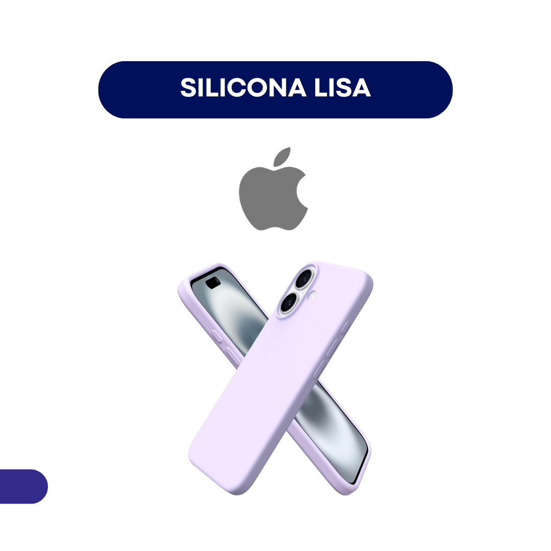 Estuche Forro Silicona Lisa Para iPhone