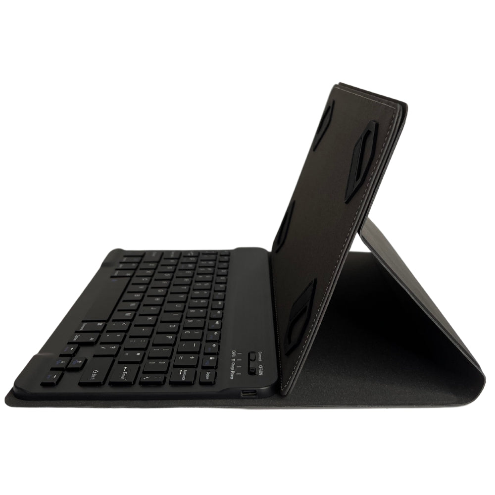 Estuche Funda Forro Universal + Teclado Para Tablet