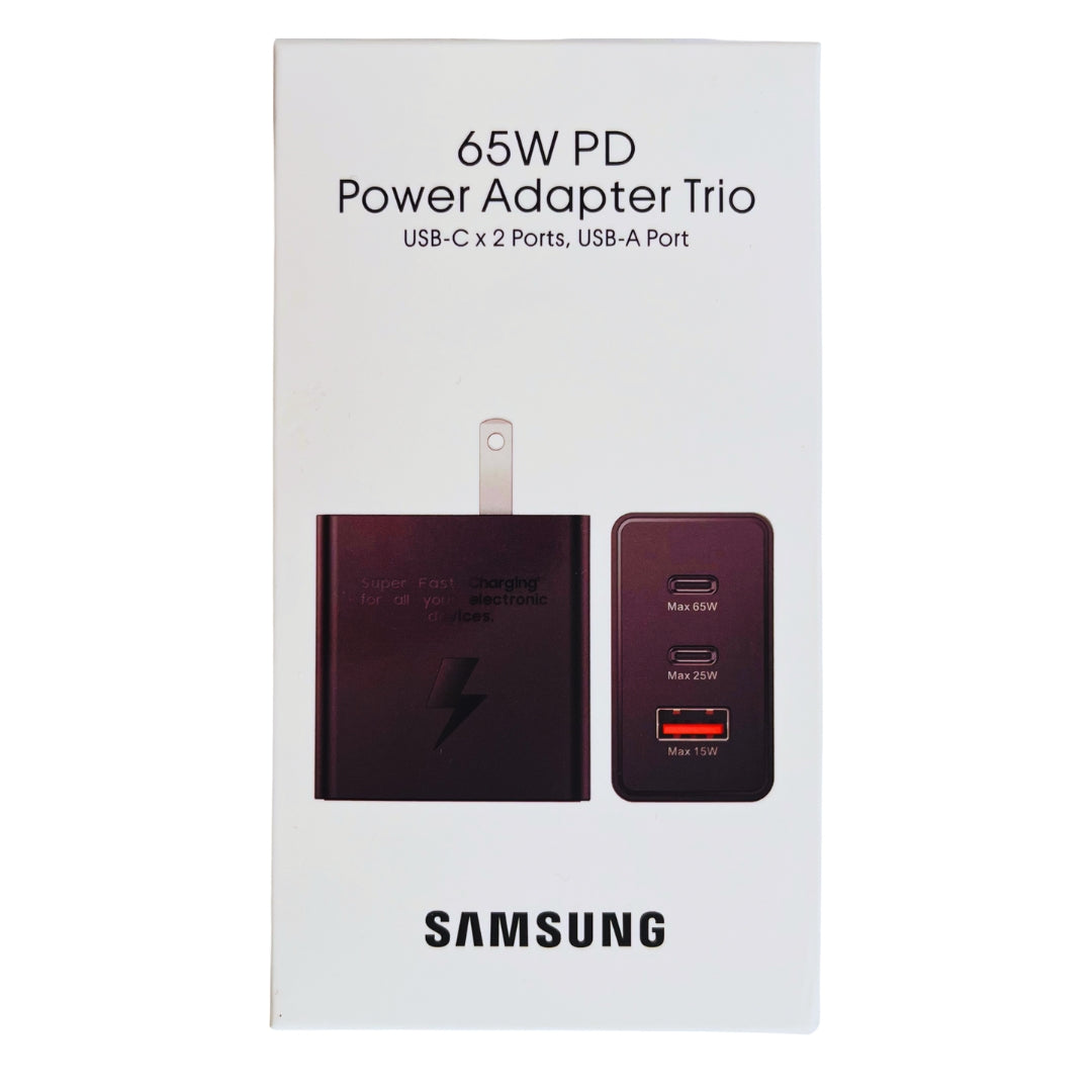 CUBO Trio USB TIPO -C X 2 SAMSUNG 65W
