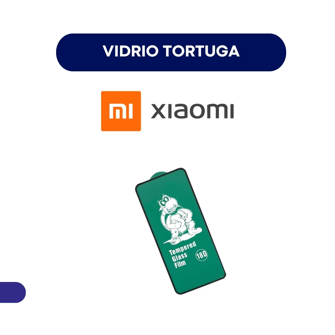 Vidrio Tortuga Borde Goma Para Xiaomi