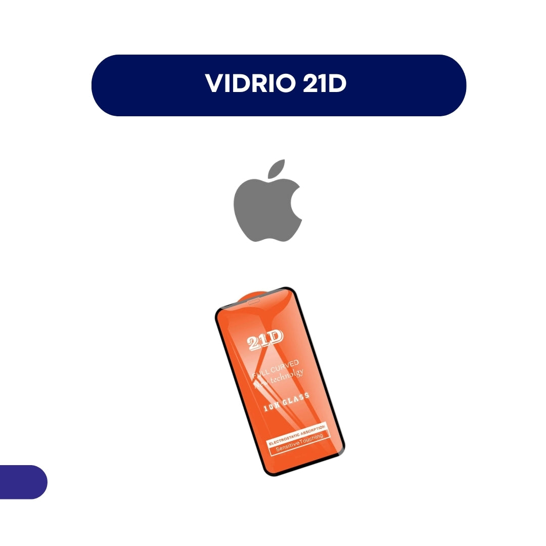 Vidrio Protector Completo Calidad 21d Para Iphone