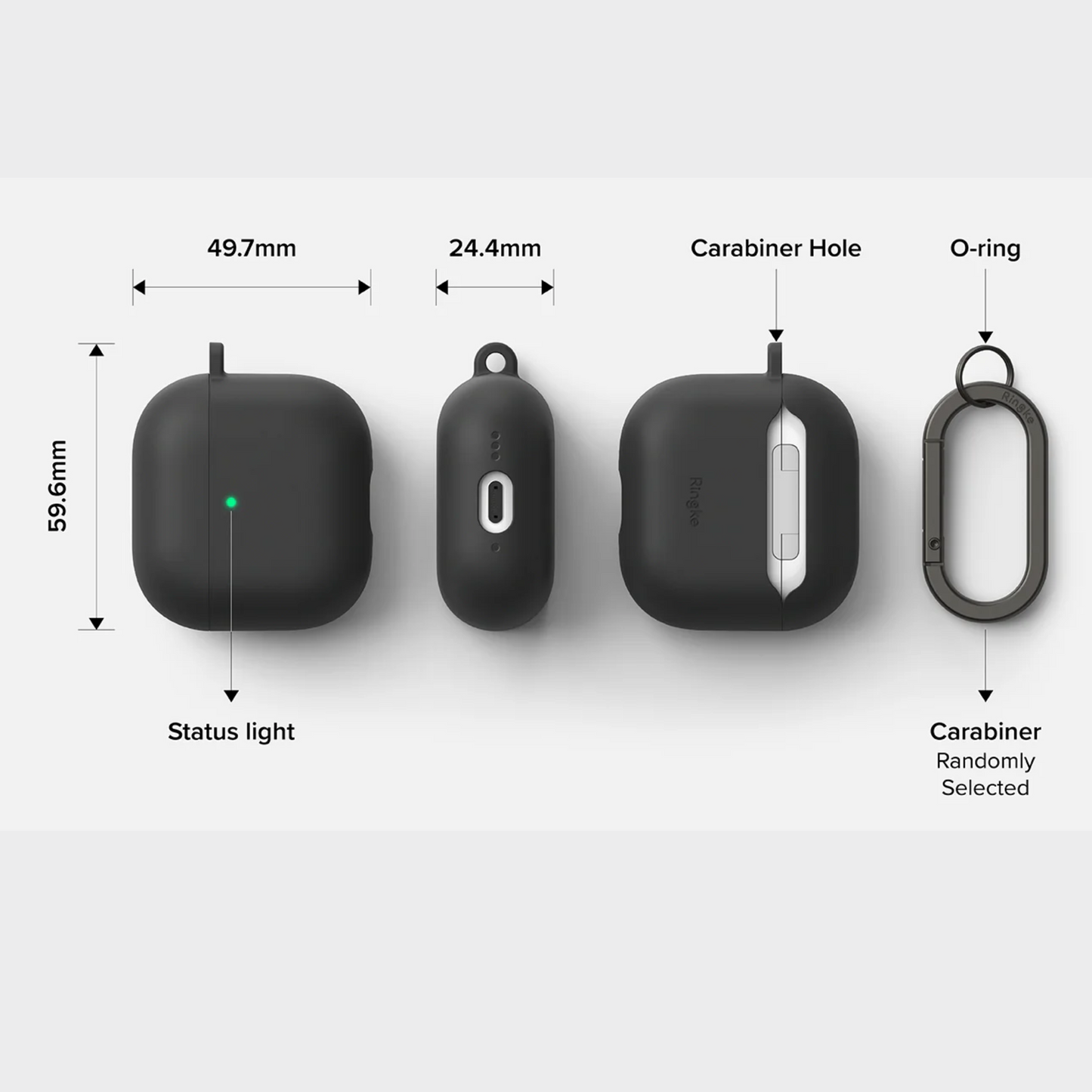 Funda Silicone Case para Airpods + Arnes
