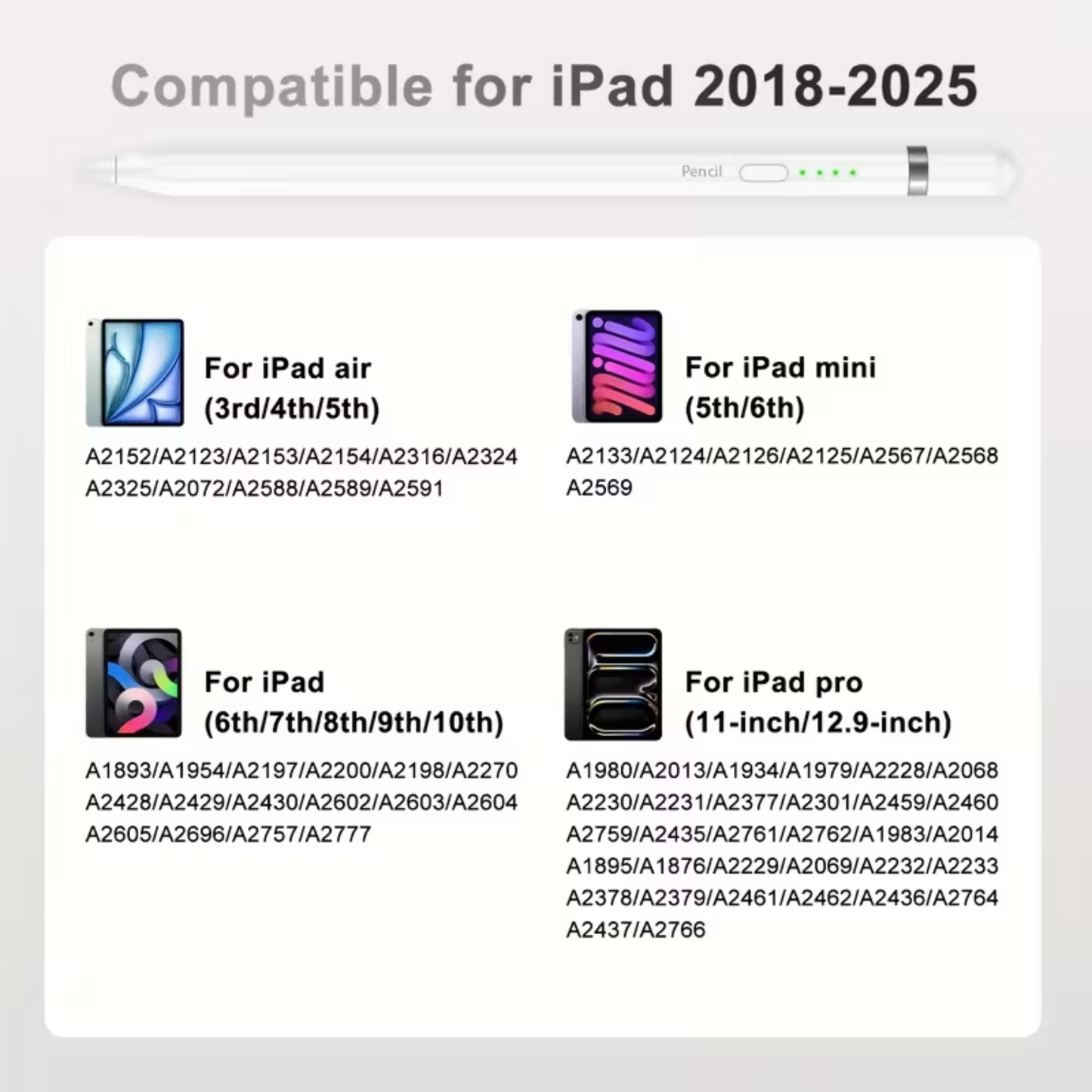 Pencil Rechazo Palma para iPad Carga Tipo  Lightning