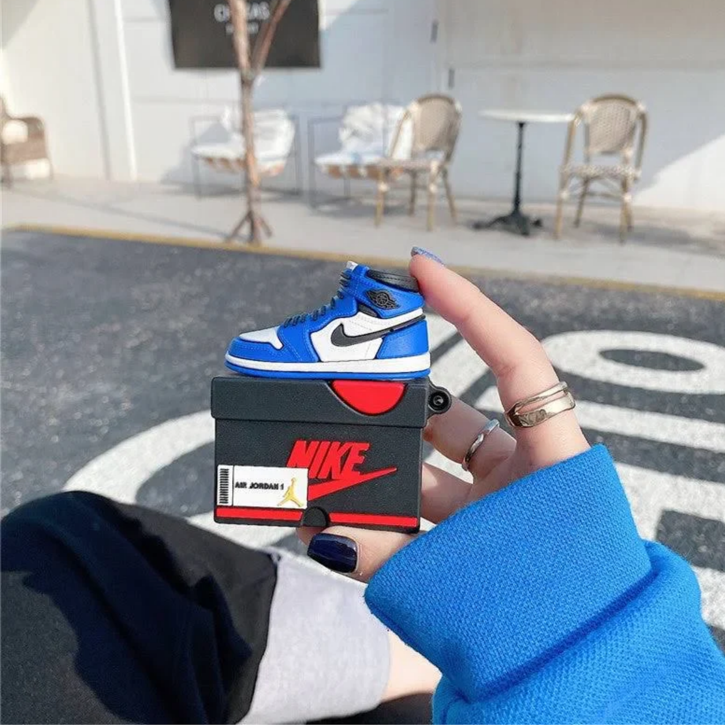 Funda Diseño 3D para Airpods + Arnes