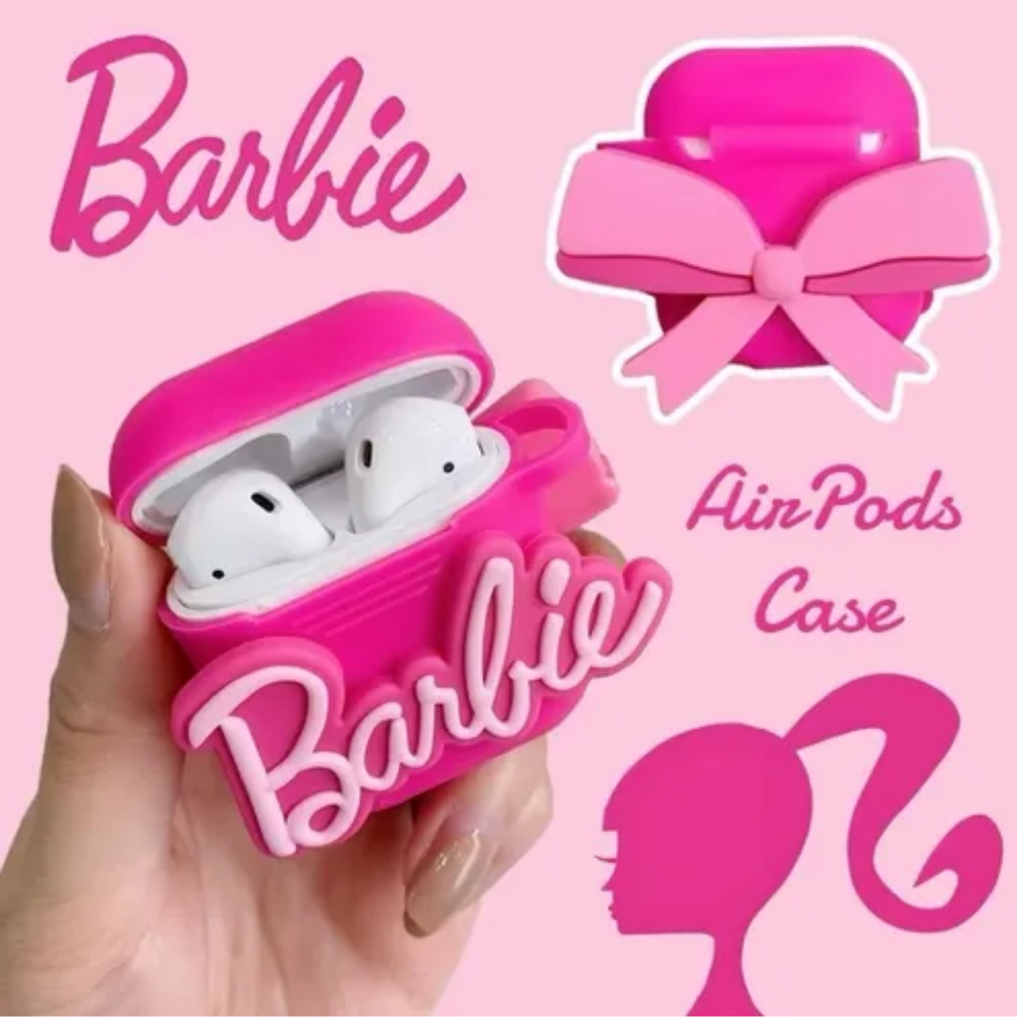 Funda Diseño 3D para Airpods + Arnes