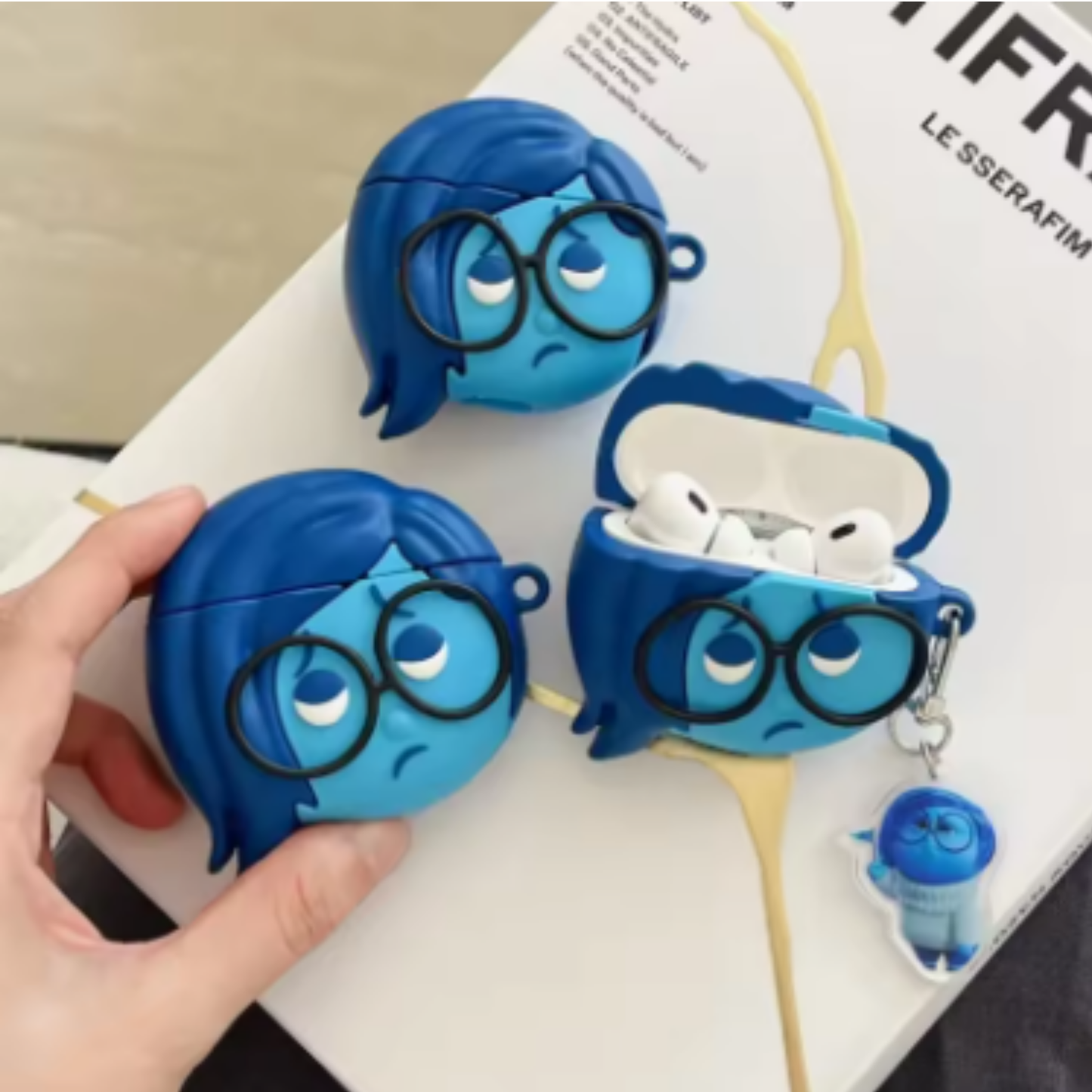 Funda Diseño 3D para Airpods + Arnes