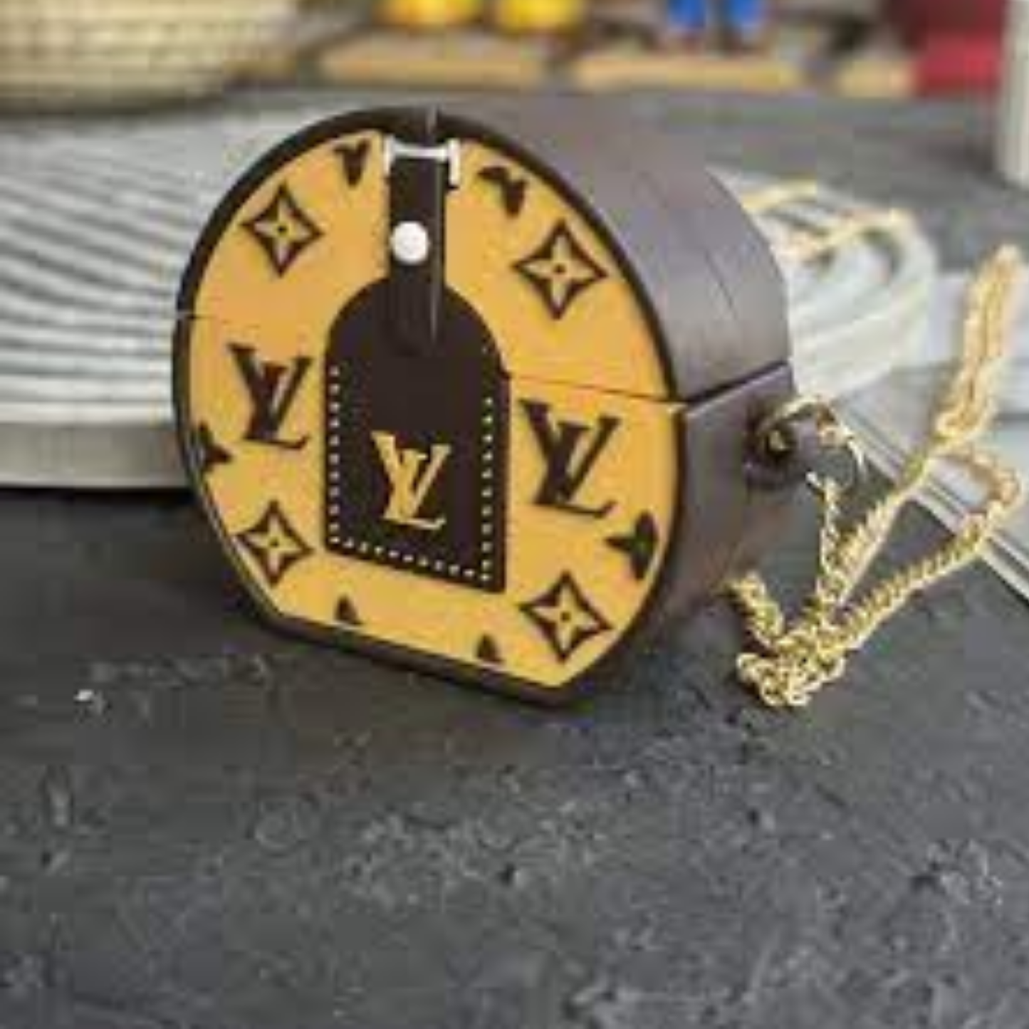 Funda Diseño 3D para Airpods + Arnes