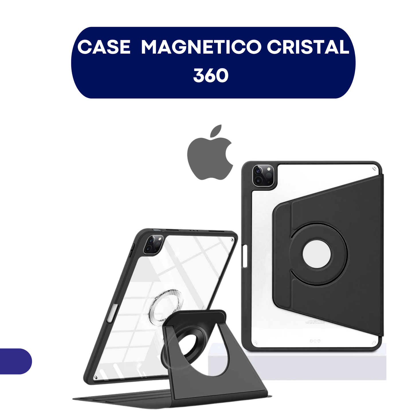 Case Magnetico Cristal 360 para iPad